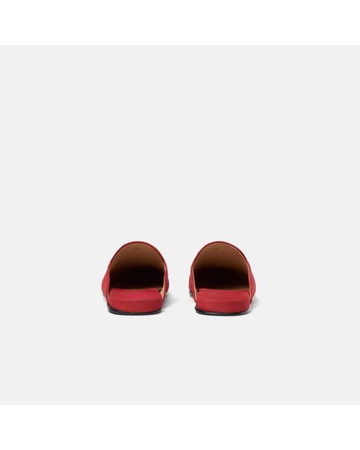 Scarosso Red Atlas Travel Slipper Nubuck