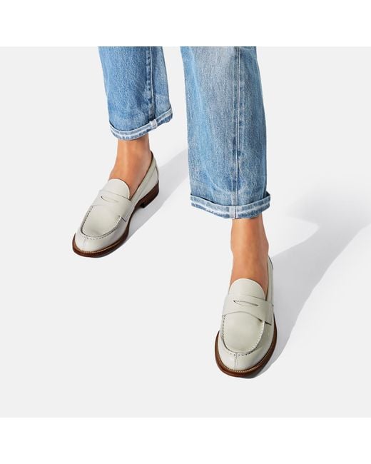 Scarosso Harper White Loafers