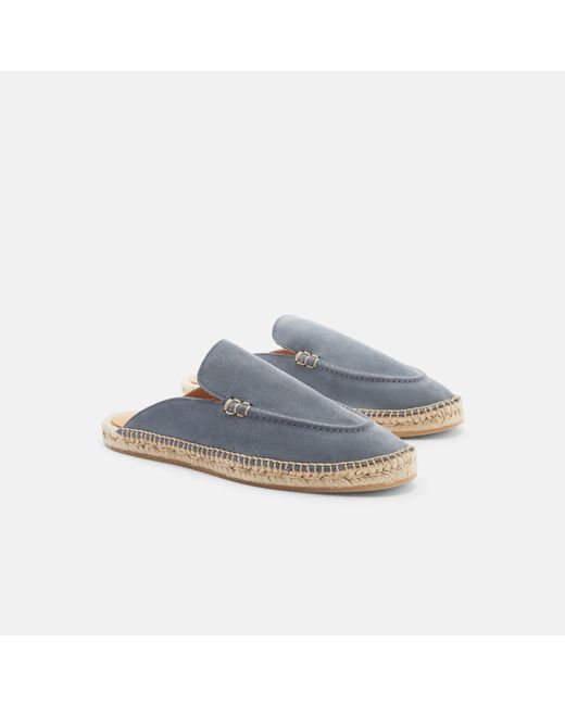 Scarosso Black Manuel Grey Suede Espadrilles for men