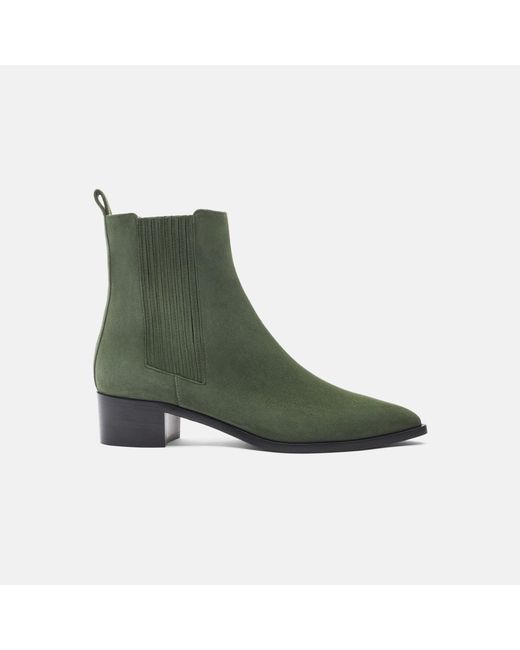 Scarosso Olivia Green Suede Boots
