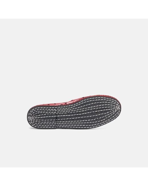 Scarosso Red Valentina Burgundy Mesh Slippers