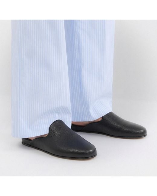 Scarosso Black Atlas Travel Slipper