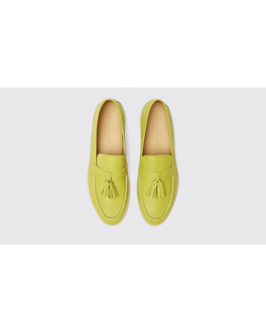 Scarosso Yellow Leandra Lime Loafers
