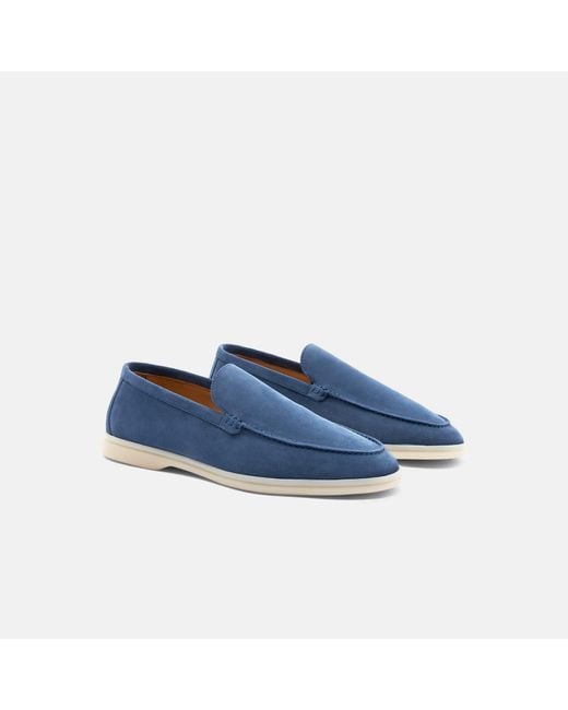 Scarosso Blue Ludovico Acciaio Scamosciato for men