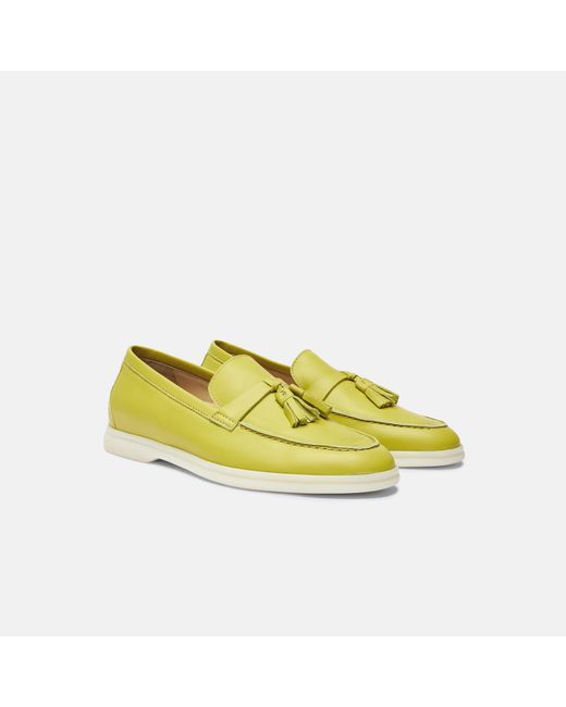Scarosso Yellow Leandra Lime Loafers