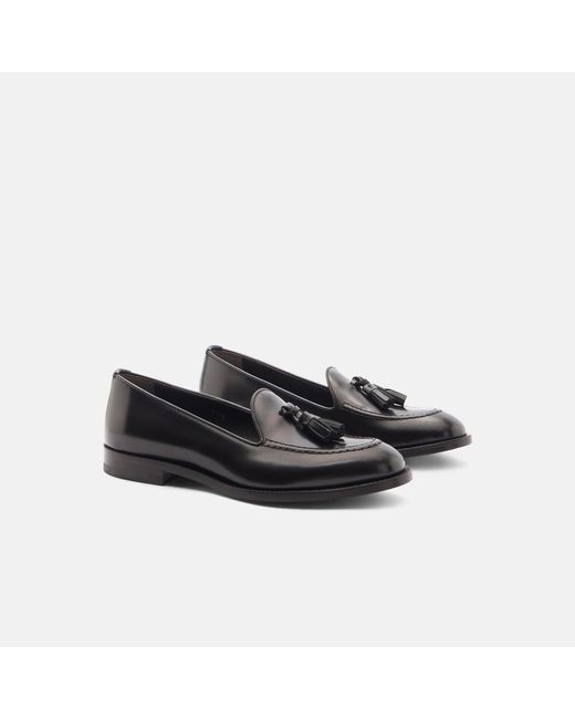 Scarosso Black Sienna Brown Bright Loafers