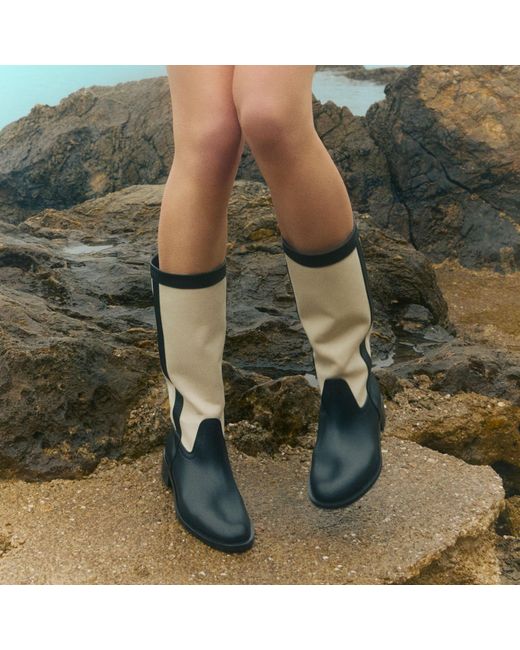 Scarosso Tess Black Canvas Boots