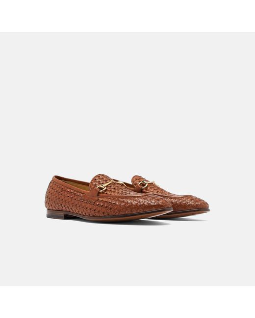 Scarosso Brown Alessandro Cognac Woven for men