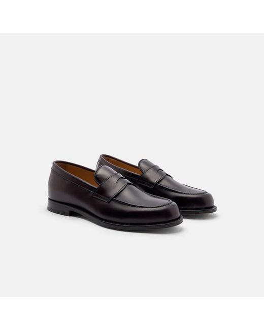 Scarosso Black Edward Burgundy Loafers for men