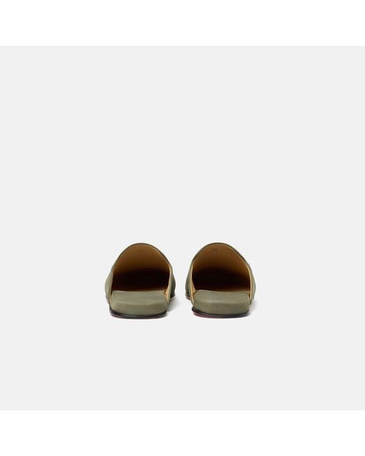Scarosso Green Atlas Travel Slipper Nubuck