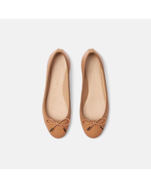 Scarosso Brown Carla Cognac Ballerinas