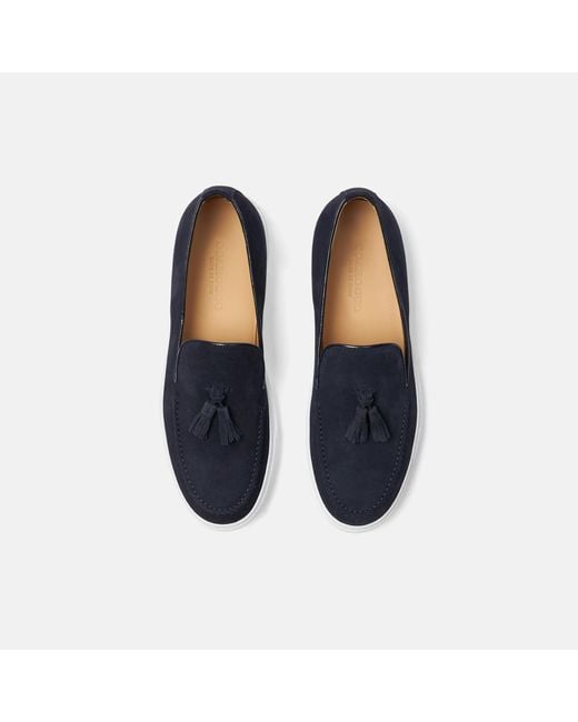 Scarosso Blue Amedeo Blu Scamosciato for men