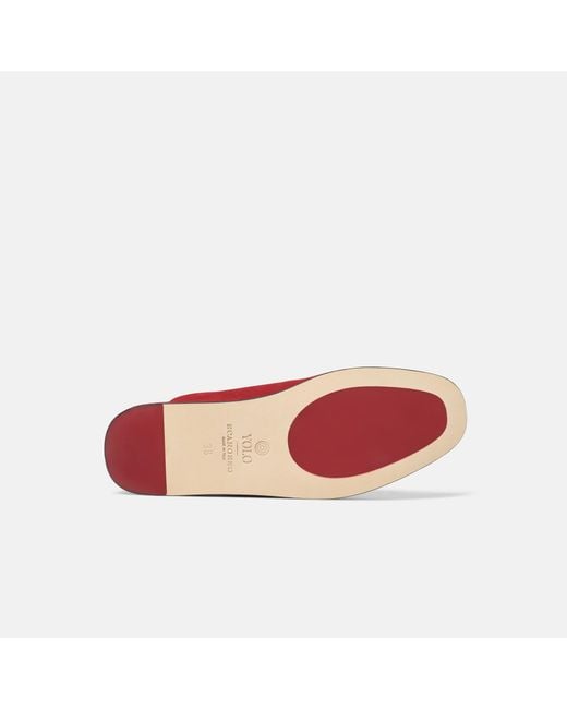 Scarosso Red Atlas Travel Slipper Nubuck