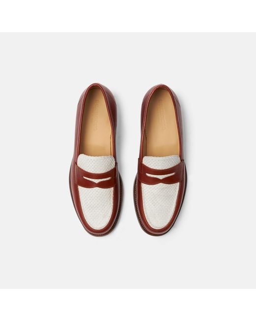 Scarosso Red Havana Cognac Loafers for men