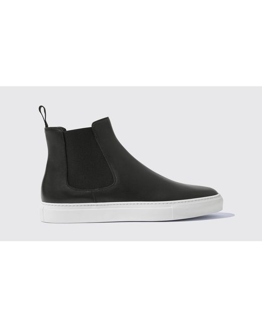 Scarosso Black Sneakers Tommaso Nero Calf Leather for men