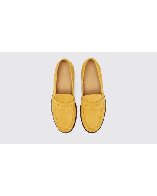 Scarosso Black Austin Yellow Nubuck Loafers for men