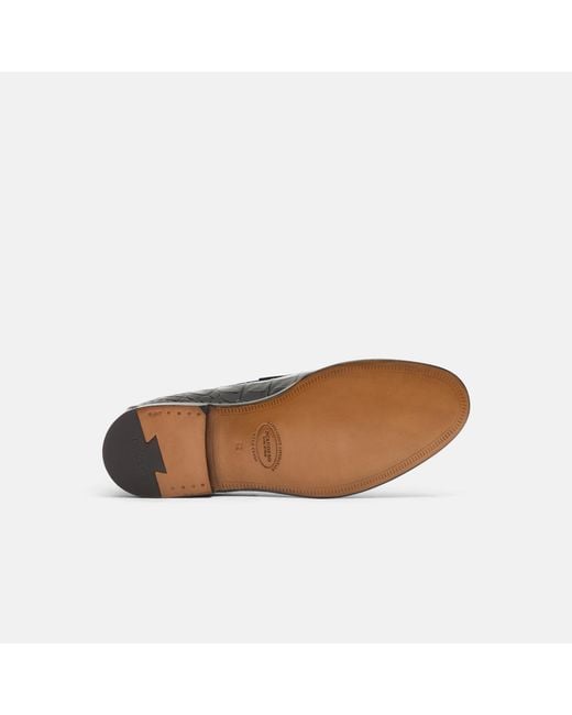 Scarosso Black Stefano Nero Cocco Loafers for men