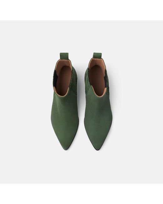 Scarosso Olivia Green Suede Boots