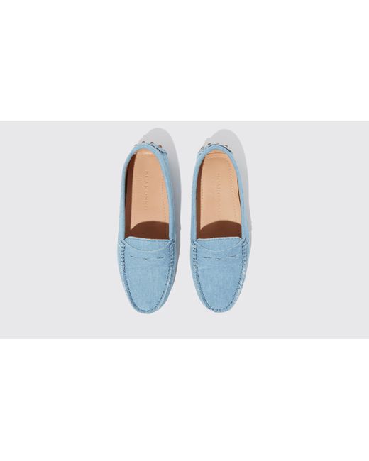 Scarosso Ashley Light Blue Denim Loafers & Flats