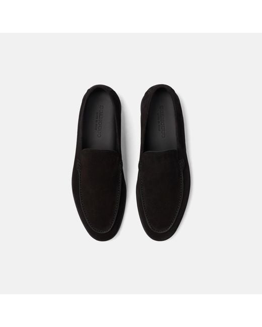 Scarosso Black Ludovico Nero Scamosciato Loafers for men
