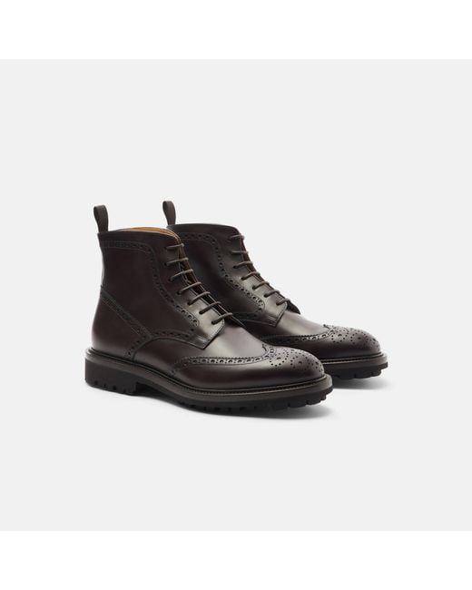 Scarosso Black Thomas Dark Brown Boots for men