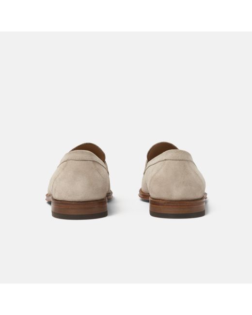 Stefano Sand Suede Scarosso pour homme en coloris White