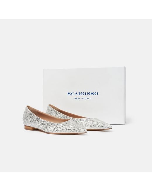 Scarosso White Iris Crystal Satin