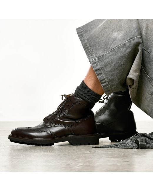Scarosso Black Thomas Dark Brown Boots for men
