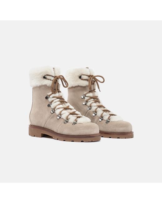 Scarosso Natural Kat Fur Suede