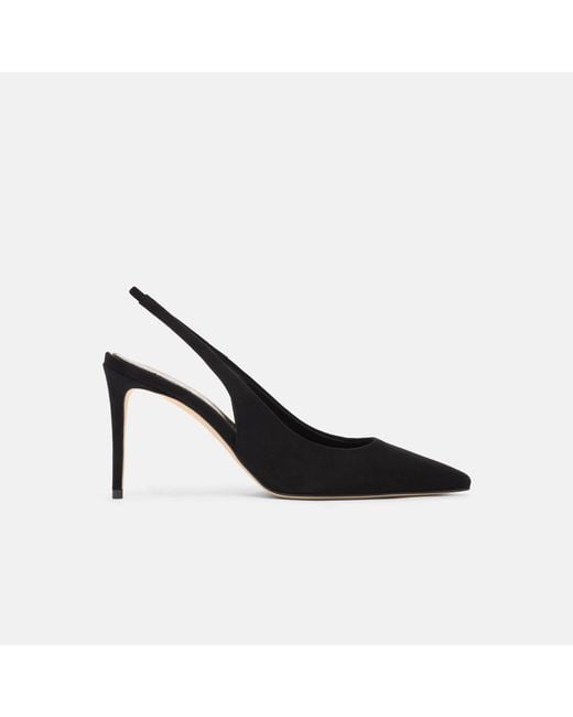Scarosso Sutton Black Suede Pumps