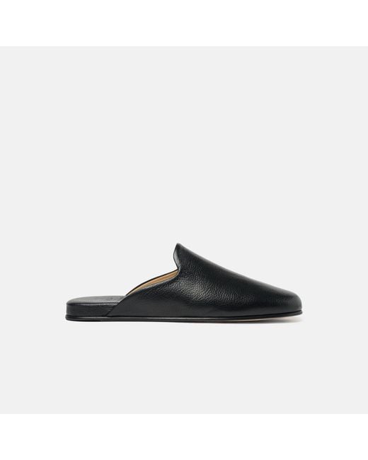 Scarosso Black Atlas Travel Slipper