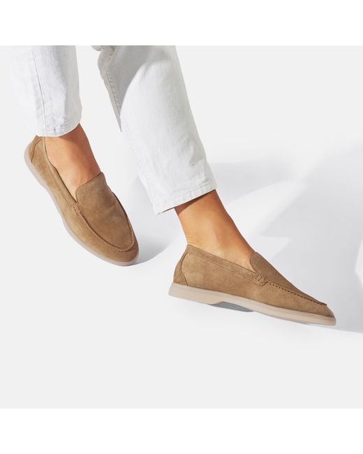 Scarosso Natural Ludovica Beige Scamosciata Loafers