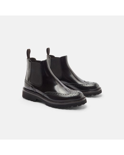 Scarosso Black Poppy Brown Chelsea Boots