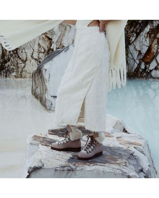 Scarosso Natural Kat Fur Suede