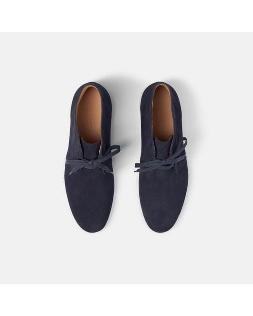Scarosso Davide Blau Veloursleder in Blue für Herren