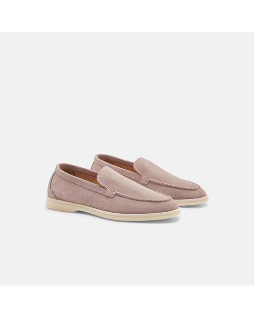 Scarosso Pink Ludovica Rosa Scamosciata Loafers