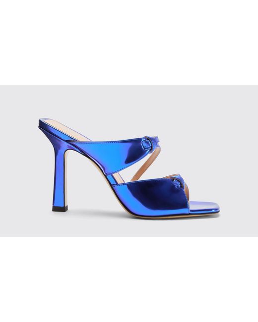 Scarosso Zoe Blue Sandals
