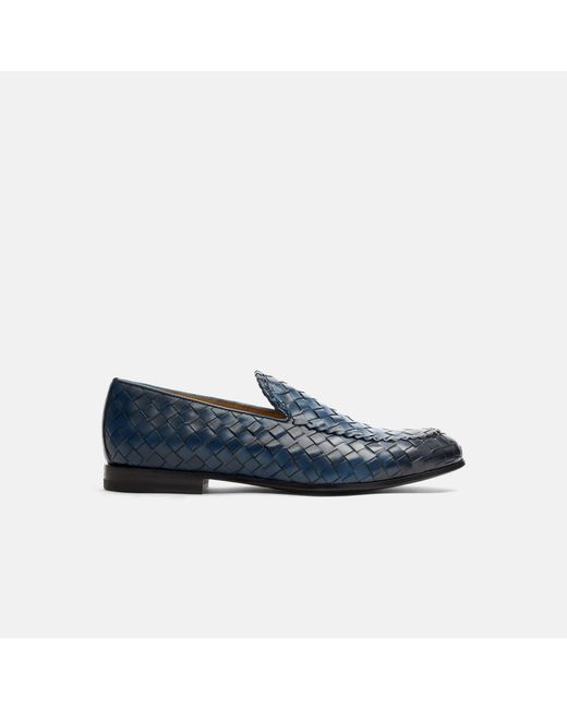 Scarosso Blue Vittorio Blu Loafers for men