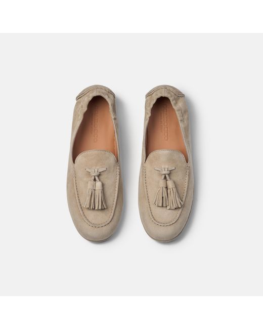 Scarosso Natural Anais Sand Suede