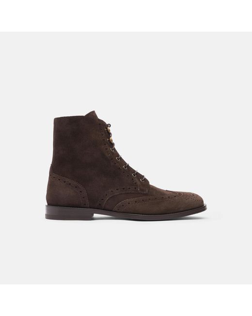Scarosso Brown Stefania Marrone Scamosciata Boots