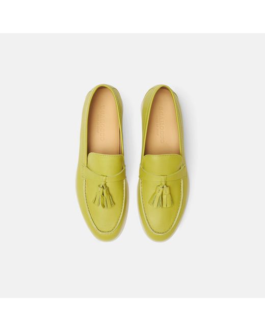 Scarosso Yellow Leandra Lime Loafers