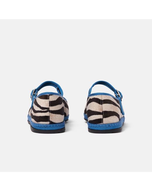 Scarosso Blue Petra Animal-Print Velvet