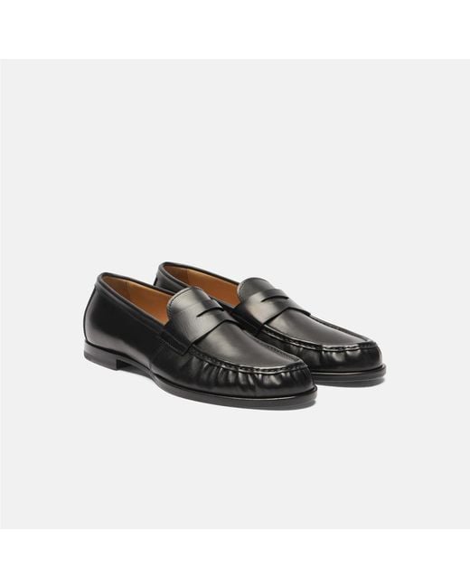 Scarosso Fred Black Loafers for men