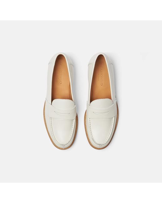 Scarosso Harper White Loafers