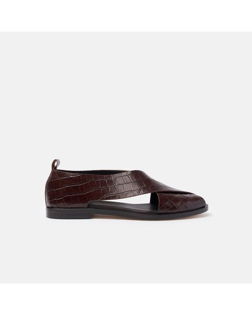 Scarosso Brown Eros Dark Croco for men