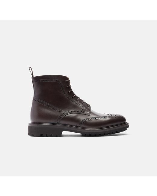 Scarosso Black Thomas Dark Brown Boots for men