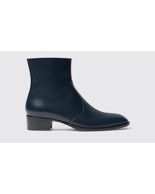 Scarosso Black Warren Blue Boots for men