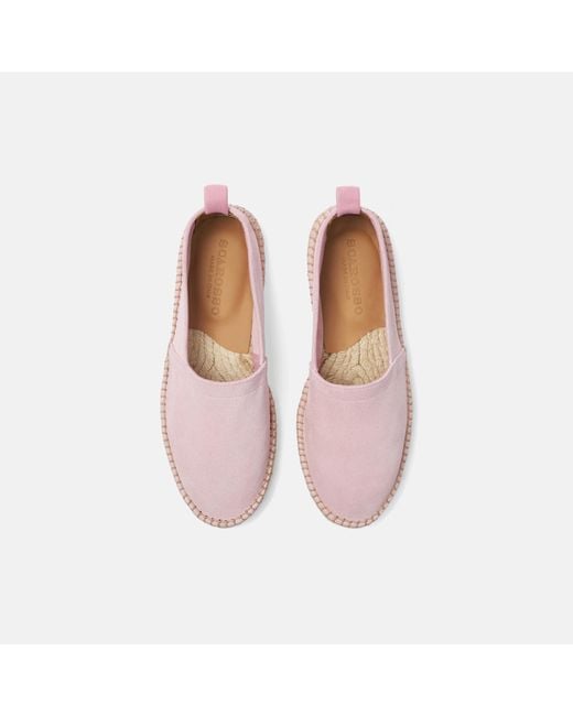 Scarosso Lola Pink Suede Espadrilles