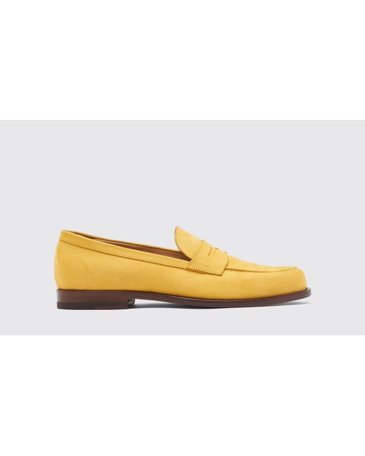 Scarosso Black Austin Yellow Nubuck Loafers for men