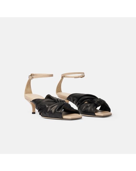 Scarosso Black High Heel Sandals
